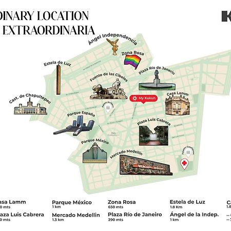 Aparthotel Casa Tonala By Kukun Città del Messico Esterno foto